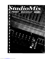 Peavey StudioMix Quick Start Manual