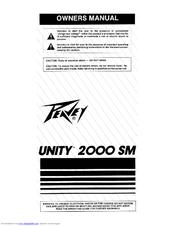 Peavey Unity 2000 SM Owner's Manual