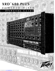 Peavey XRD 680 PLUS Operating Manual