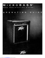 Peavey MicroBass Bass Amplification System Operating Manual