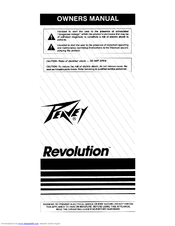 Peavey Revolution Owner's Manual