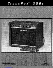 Peavey TransFex 208s Owner's Manual