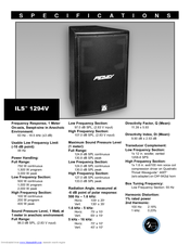 Peavey ILS ILS 1294V Specifications