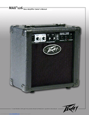 Peavey MAX 126 Owner's Manual