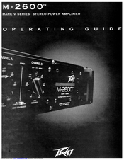 Peavey M-2600 Operating Manual