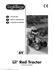 Peg-Perego LIL' RED TRACTOR Use And Care Manual