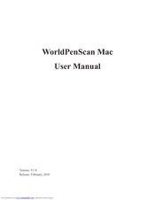 Penpower WorldPenScan Mac User Manual