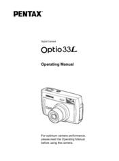 Pentax Optio 33L Operating Manual