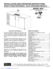 Perlick DS60S Installation And Operation Instructions Manual