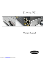 Perreaux CD Player Owner's Manual