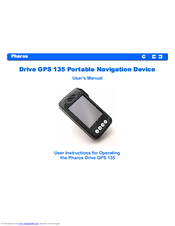 Pharos GPS 135 User Manual