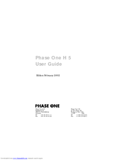PhaseOne H 5 User Manual