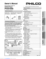 Philco PVD1000 Owner's Manual