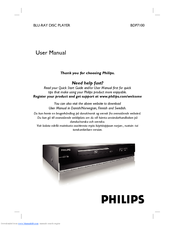Philips BDP7100 User Manual