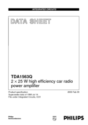 Philips TDA1563Q Datasheet