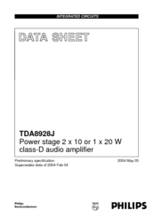 Philips TDA8928J Datasheet