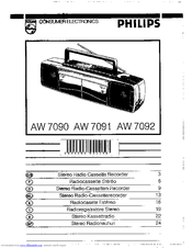 Philips AW 7092 User Manual