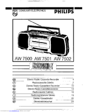 Philips AW 7500 User Manual