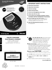 Philips EXP31317 Important Safety Instructions Manual