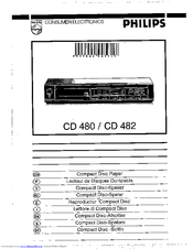 Philips CD 482 User Manual