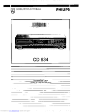 Philips CD 634 User Manual
