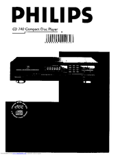 Philips CD 740 User Manual