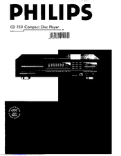 Philips CD 750/00B User Manual
