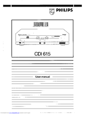 Philips CDI 615 User Manual