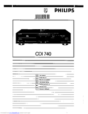 Philips CDI740/05 User Manual