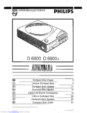Philips D 6800 User Manual