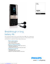 Philips Xenium 9@9k Specifications