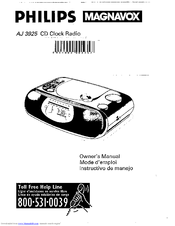 Philips Magnavox AJ 3925 Owner's Manual