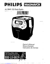 Philips MAGNAVOX AJ 3940/17 Owner's Manual