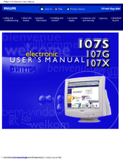 Philips 107S1199 User Manual