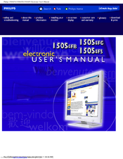 Philips 150S4FB/00B Electronic User's Manual