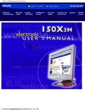 Philips 150X3M-00C Electronic User's Manual