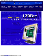 Philips 170B2Y-40Z Electronic User's Manual