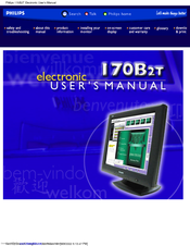 Philips 170B2T99 Electronic User's Manual