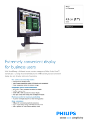 Philips 170B7CB Specifications