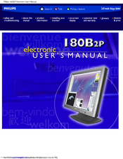 Philips 180B2P User Manual