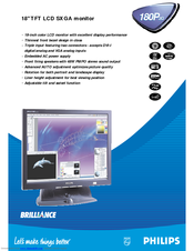 Philips 180P2G7499 Specification Sheet