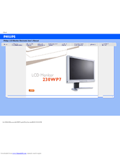 Philips Brilliance 230WP7NS User Manual