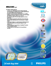 Philips Brilliance 109P10 Specification Sheet