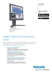 Philips Brilliance 170P7EB/27 Specifications