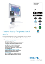 Philips Brilliance 170P7ES/05 Specifications