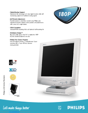 Philips 180P1L Specification Sheet
