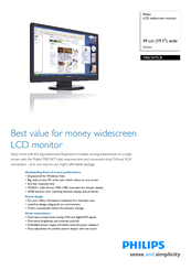 Philips 190CW7CB Specifications