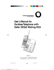 Lucent Technologies 9125 User Manual