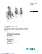 Philips SE4353S Specification Sheet