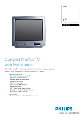 Philips 17HT3154/01 Specification Sheet